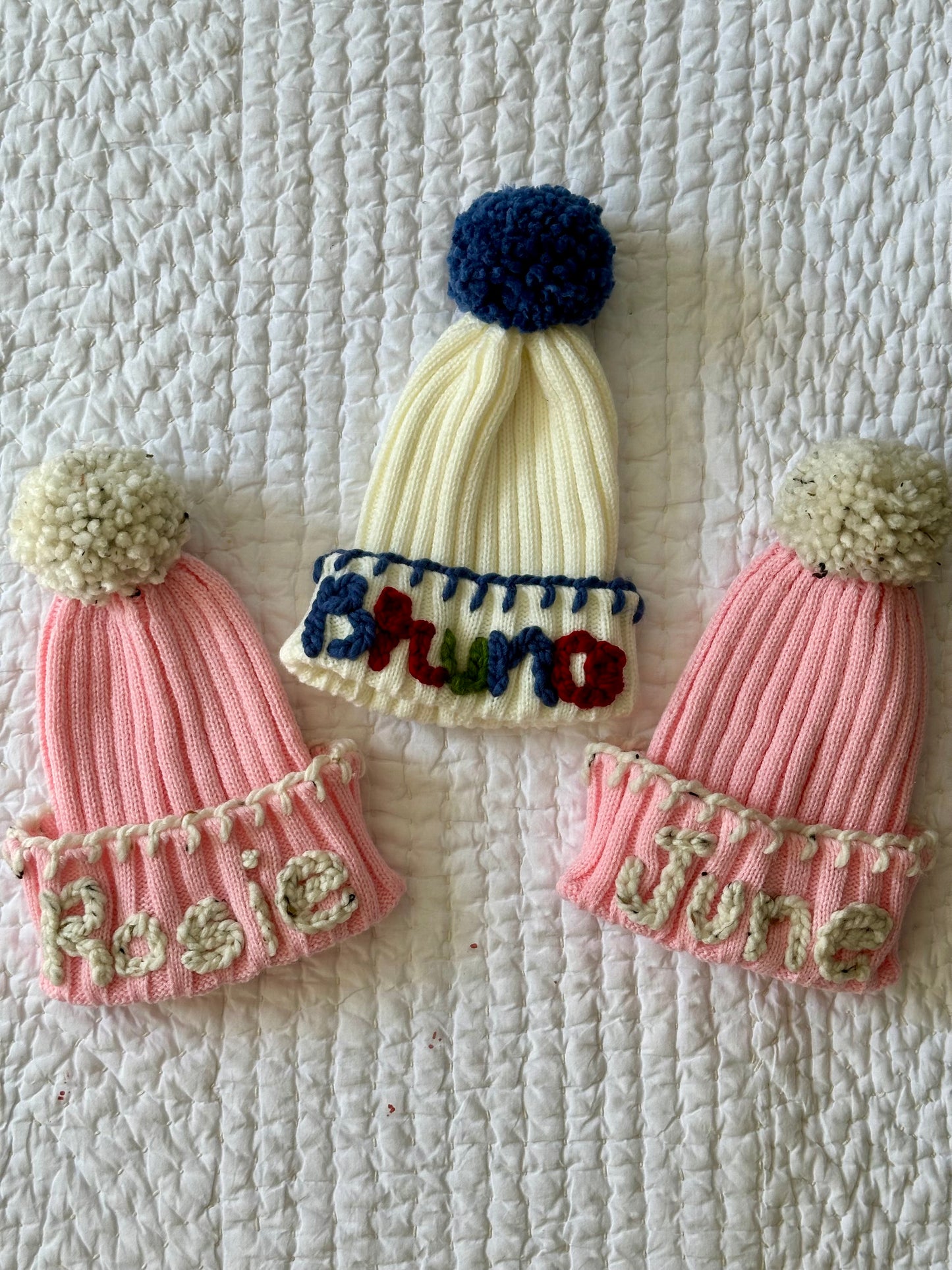 Custom Hand Embroidered Beanie