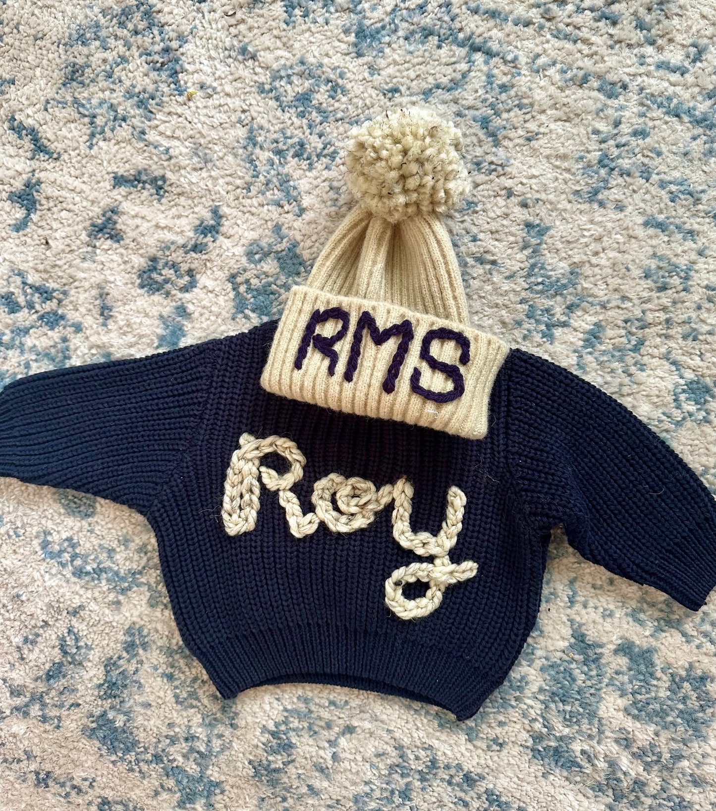 Custom Sweater & Hat Set