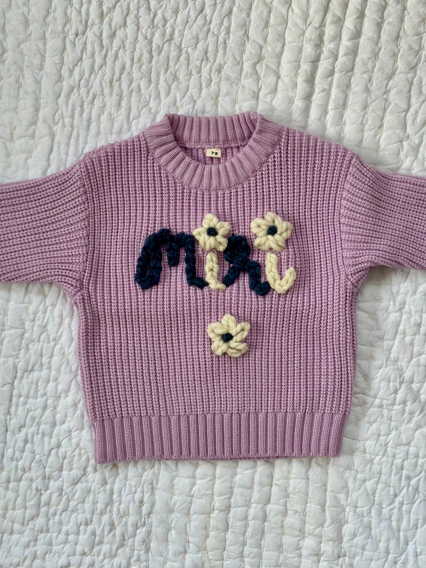 Embroidered Custom Name & Design Sweater
