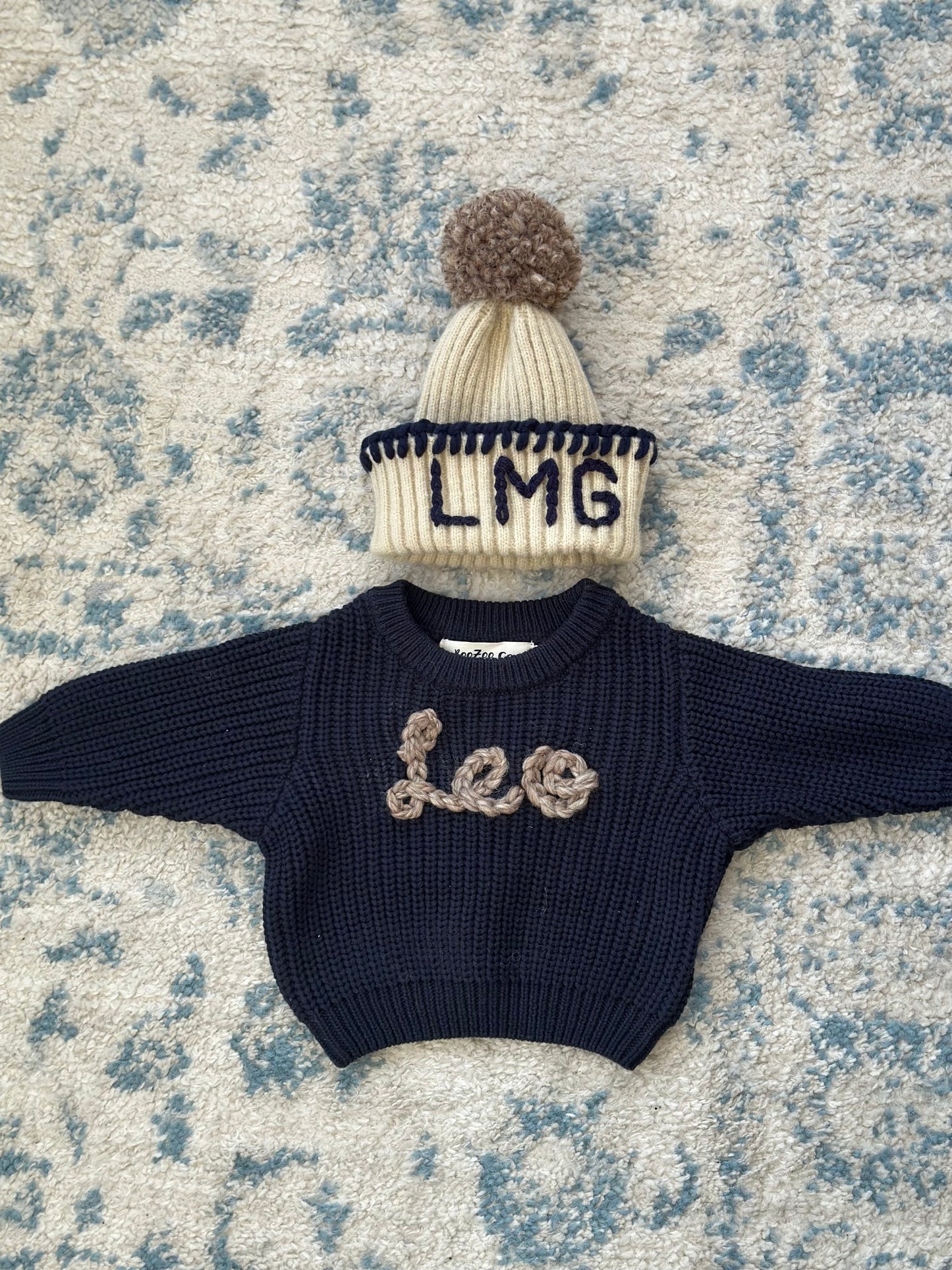 Custom Sweater & Hat Set