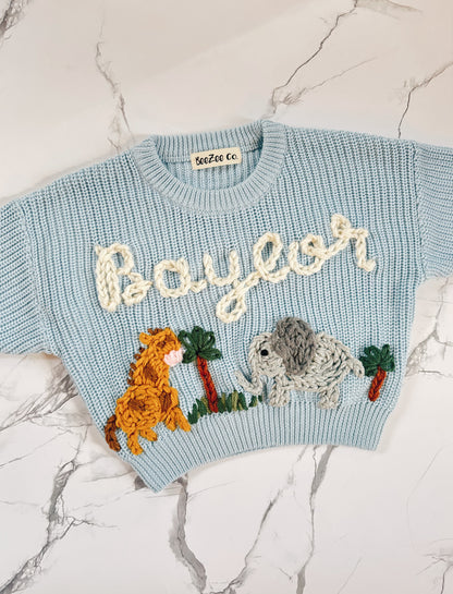 Embroidered Custom Name & Design Sweater