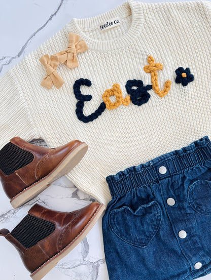 Embroidered Custom Sports Team Sweater