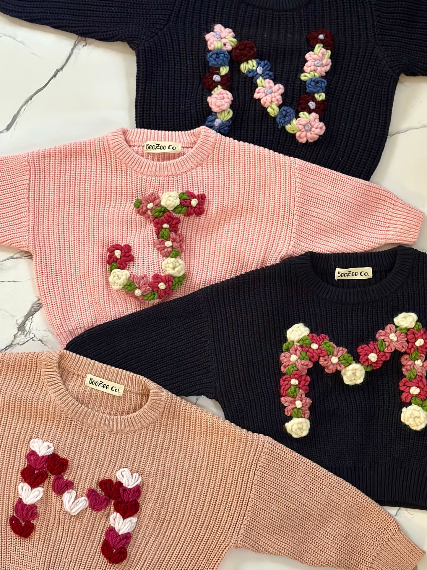 Personalized Initial Sweater for Babies & Toddlers