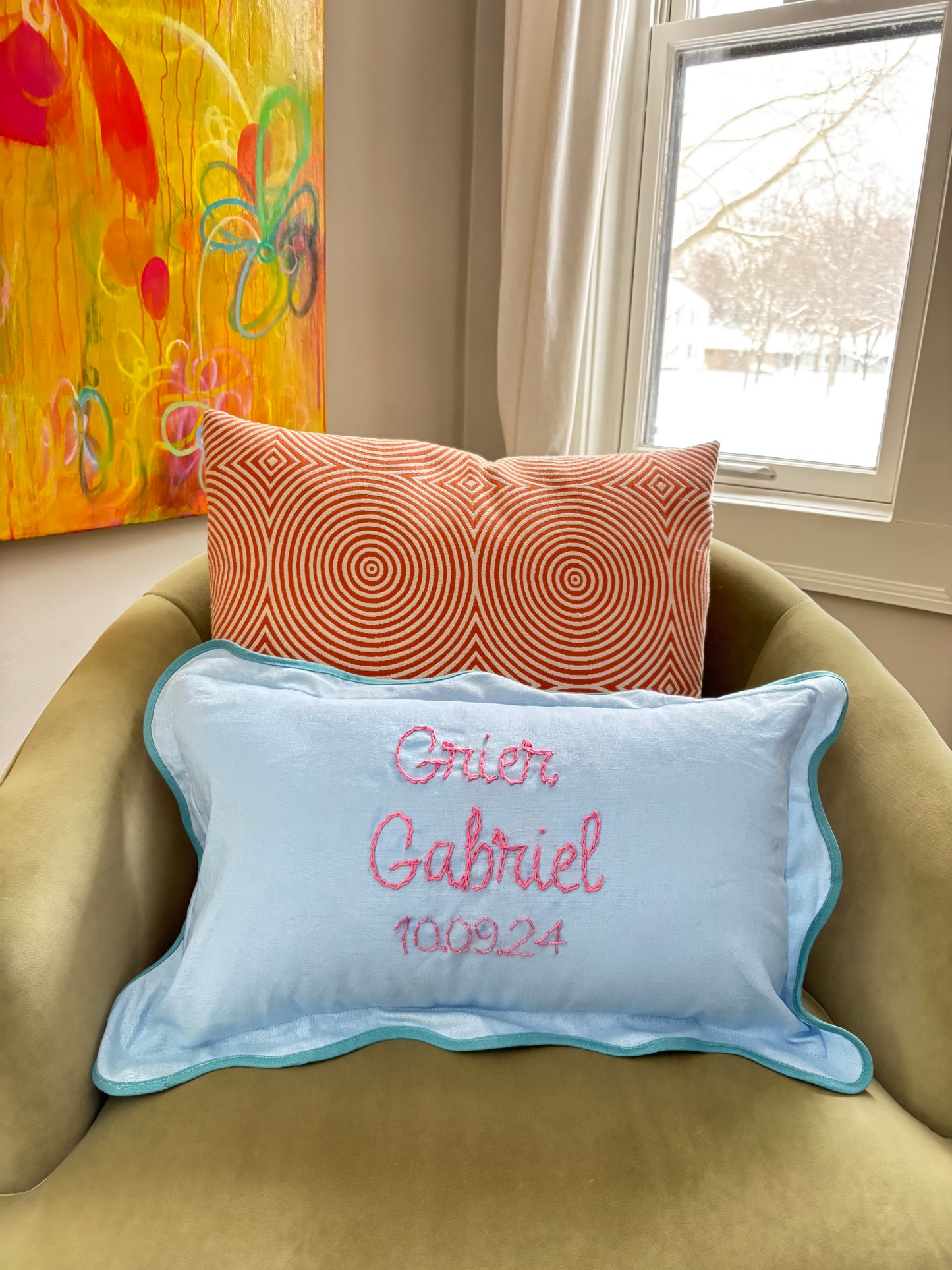 Embroidered Custom Pillows