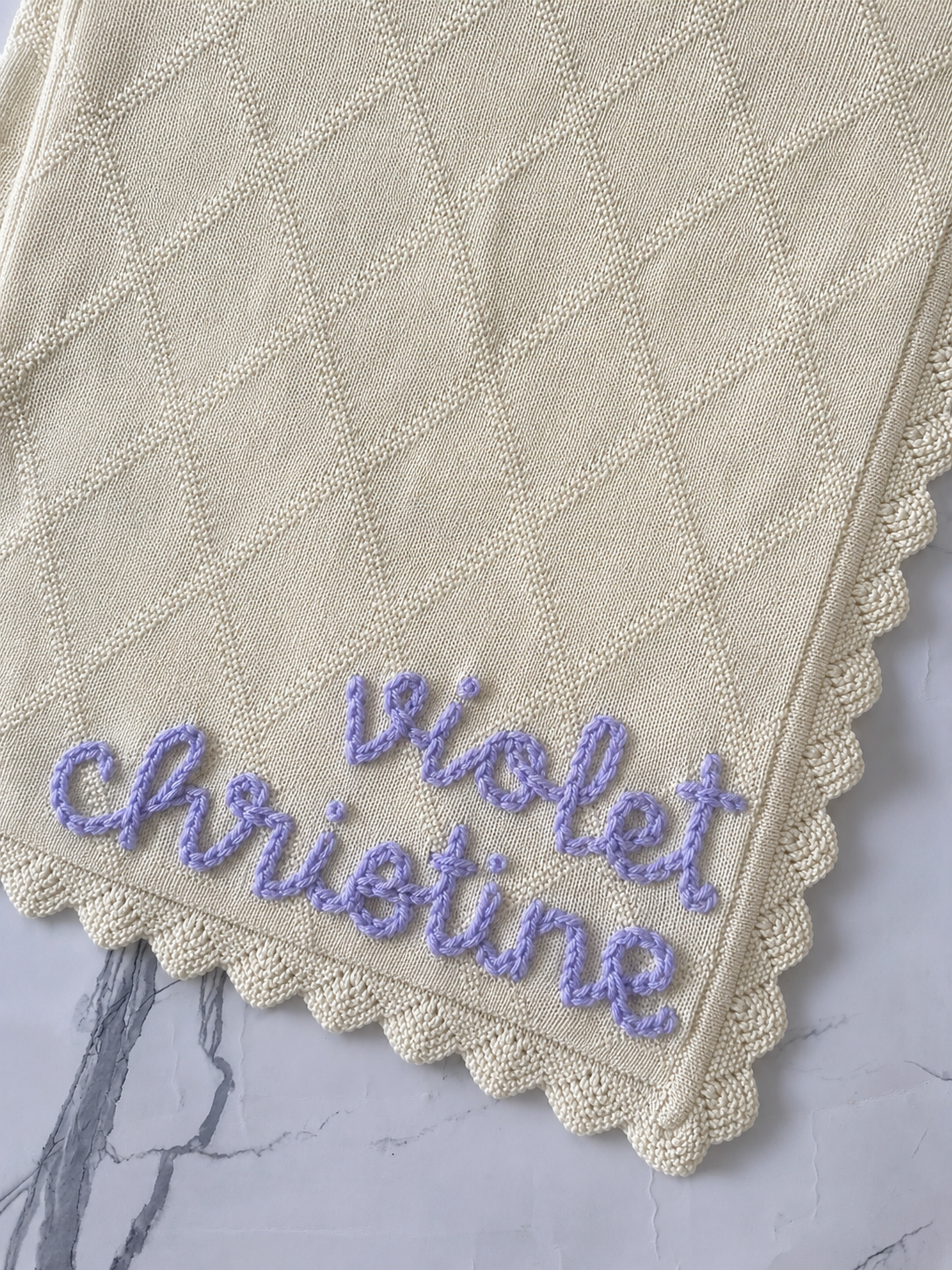 Embroidered Custom Baby Blanket