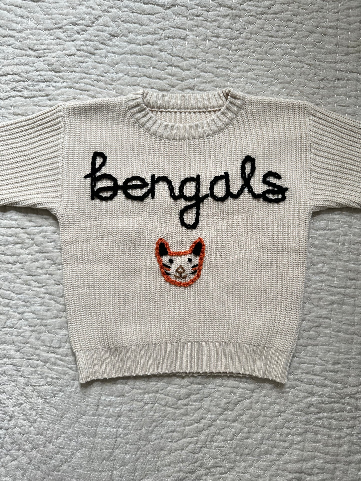 Embroidered Custom Sports Team Sweater