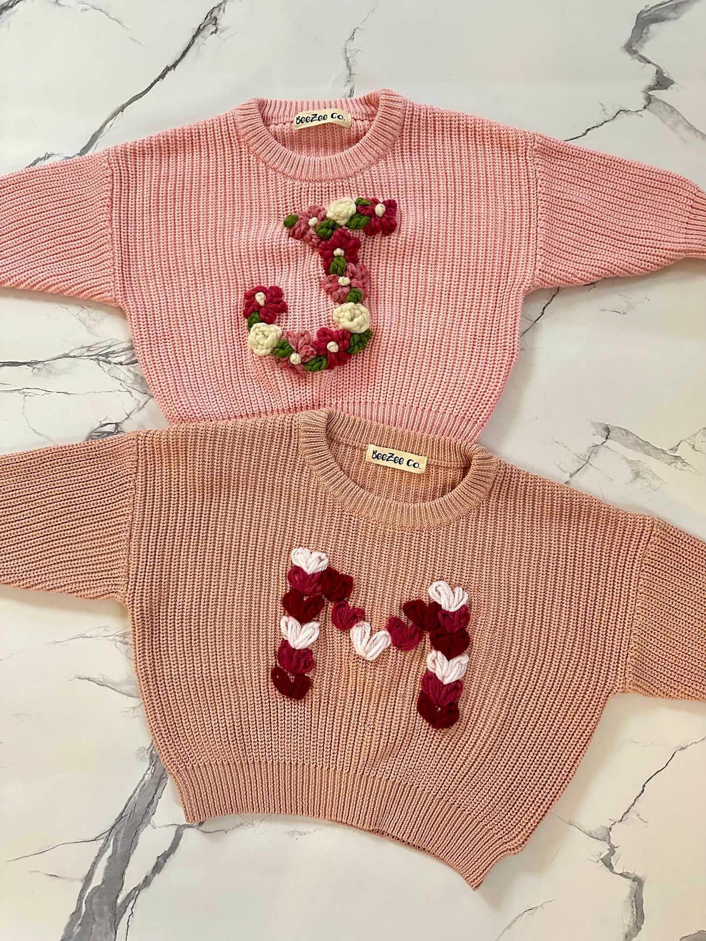 Personalized Initial Sweater for Babies & Toddlers