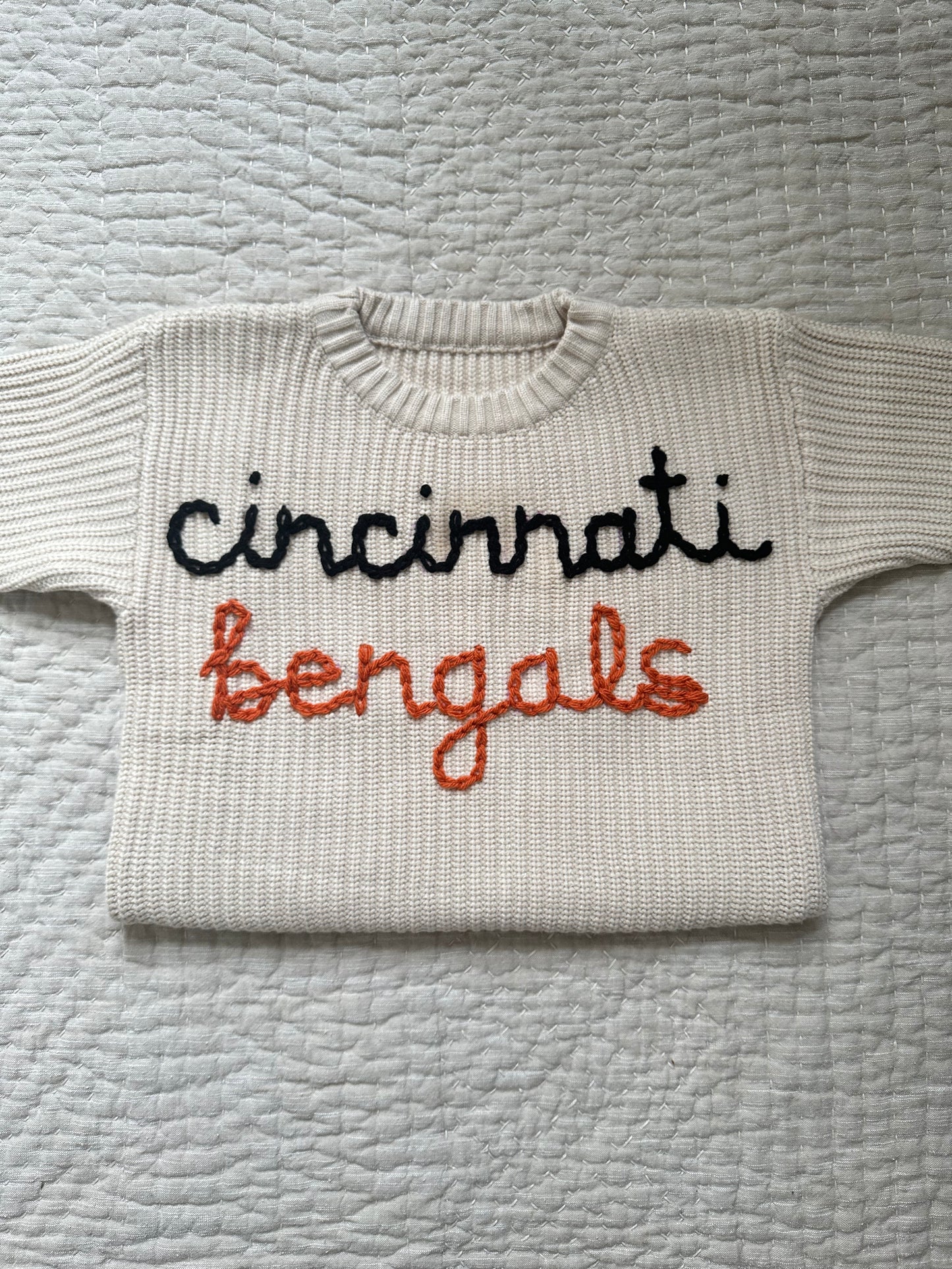 Embroidered Custom Sports Team Sweater