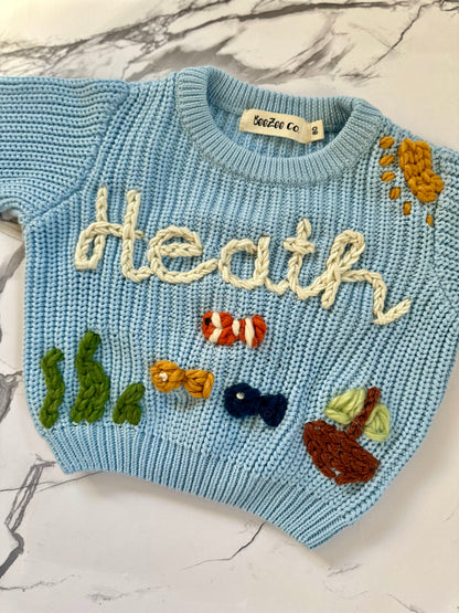 Embroidered Custom Name & Design Sweater