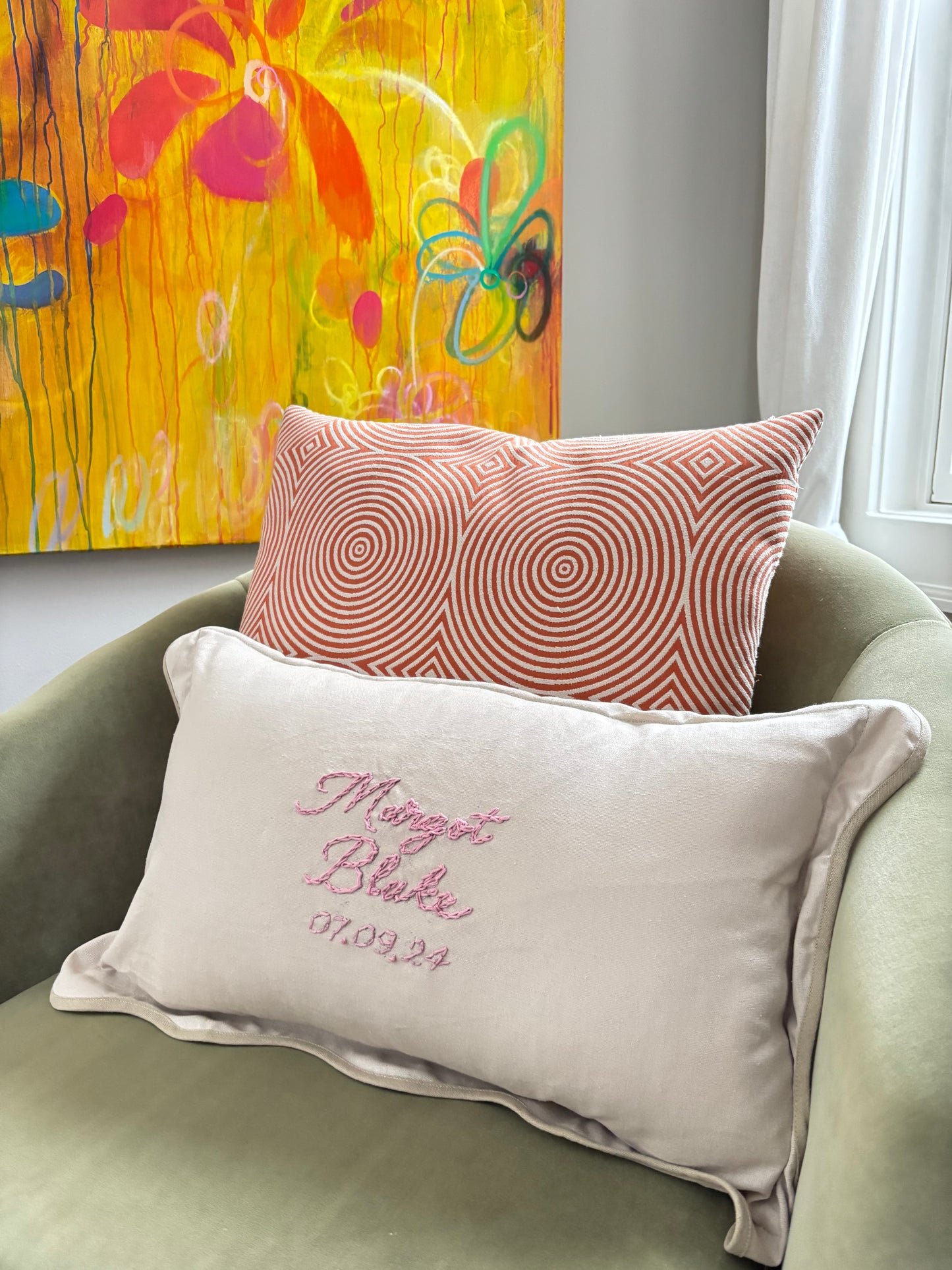 Embroidered Custom Pillows
