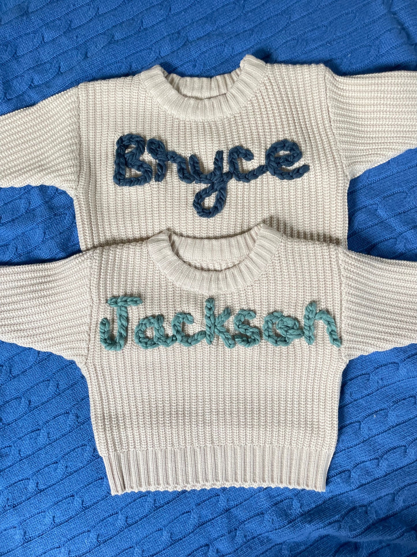 Embroidered Custom Name Sweater (NAME ONLY)