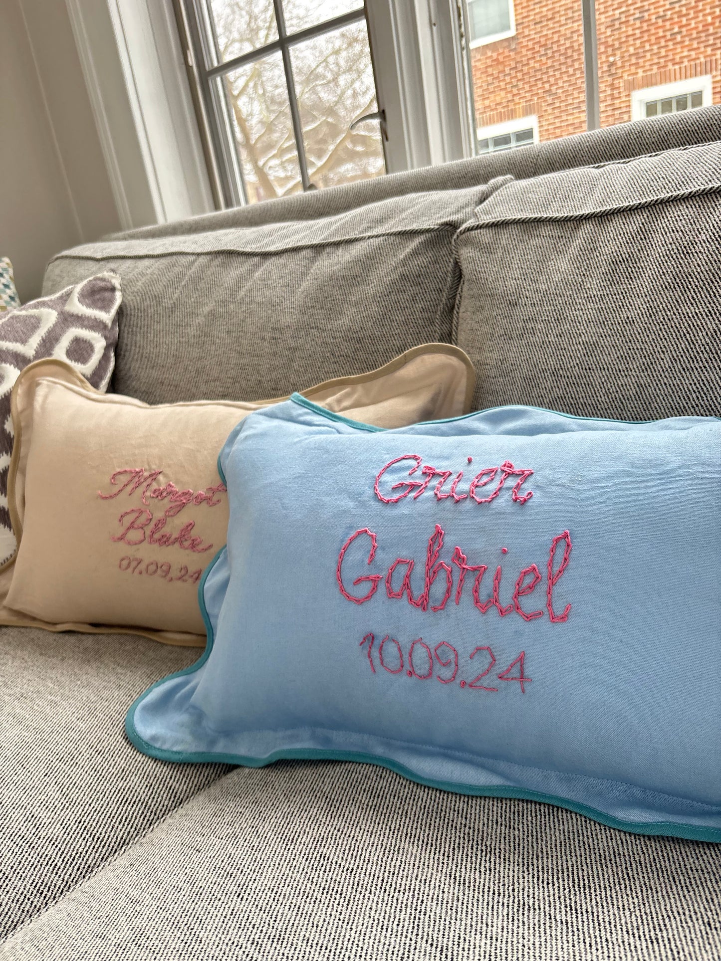 Embroidered Custom Pillows