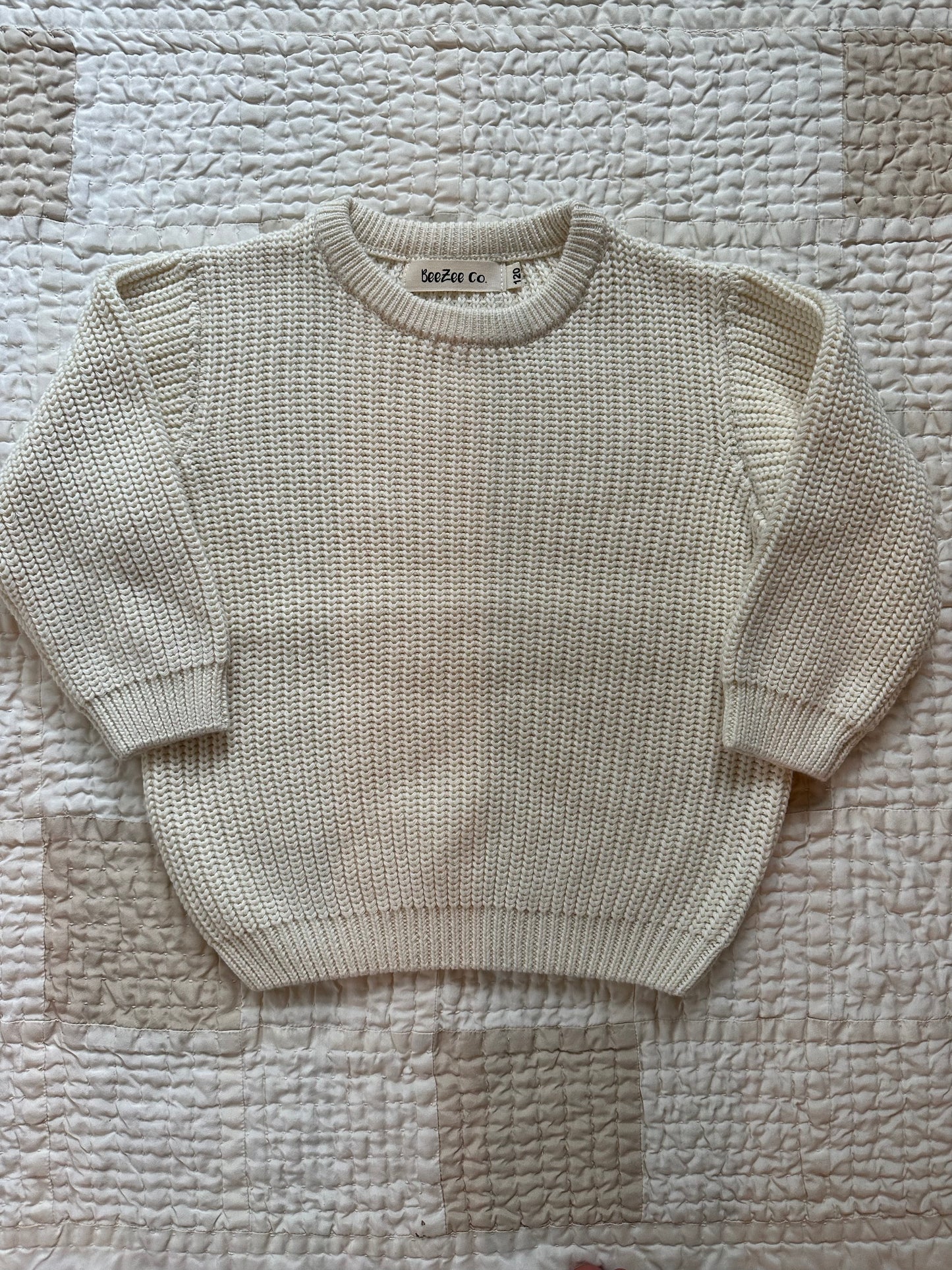 Embroidered Custom Name Sweater + 1 Small Flower (DOT ON "i" OR ELSEWHERE)