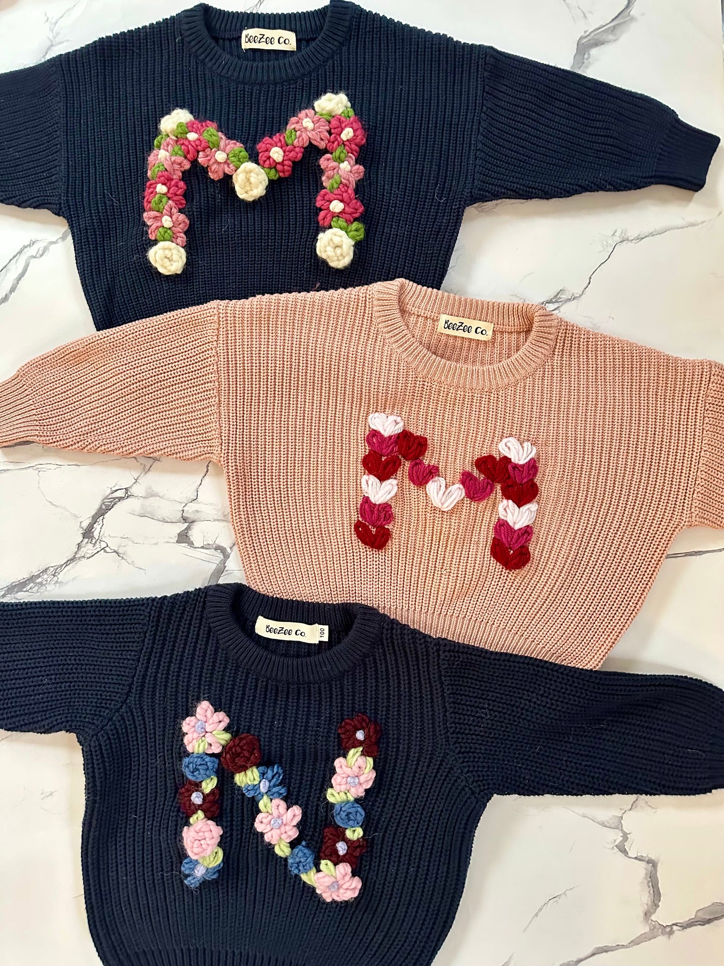 Personalized Initial Sweater for Babies & Toddlers