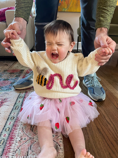 Embroidered Custom Birthday Sweater (ONE, TWO, THREE)