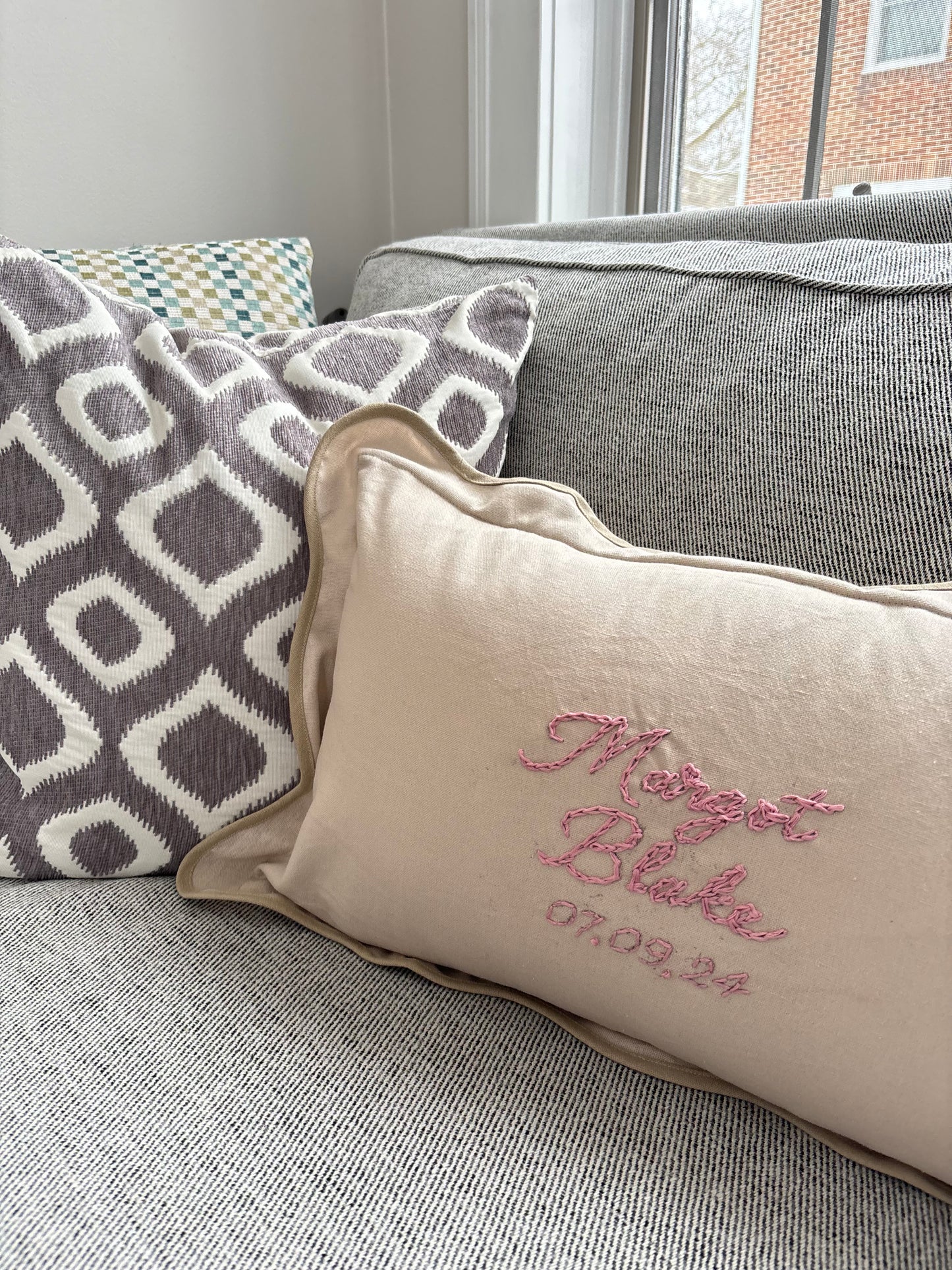 Cozy Bundle (Custom Hand Embroidered Blanket & Pillow)