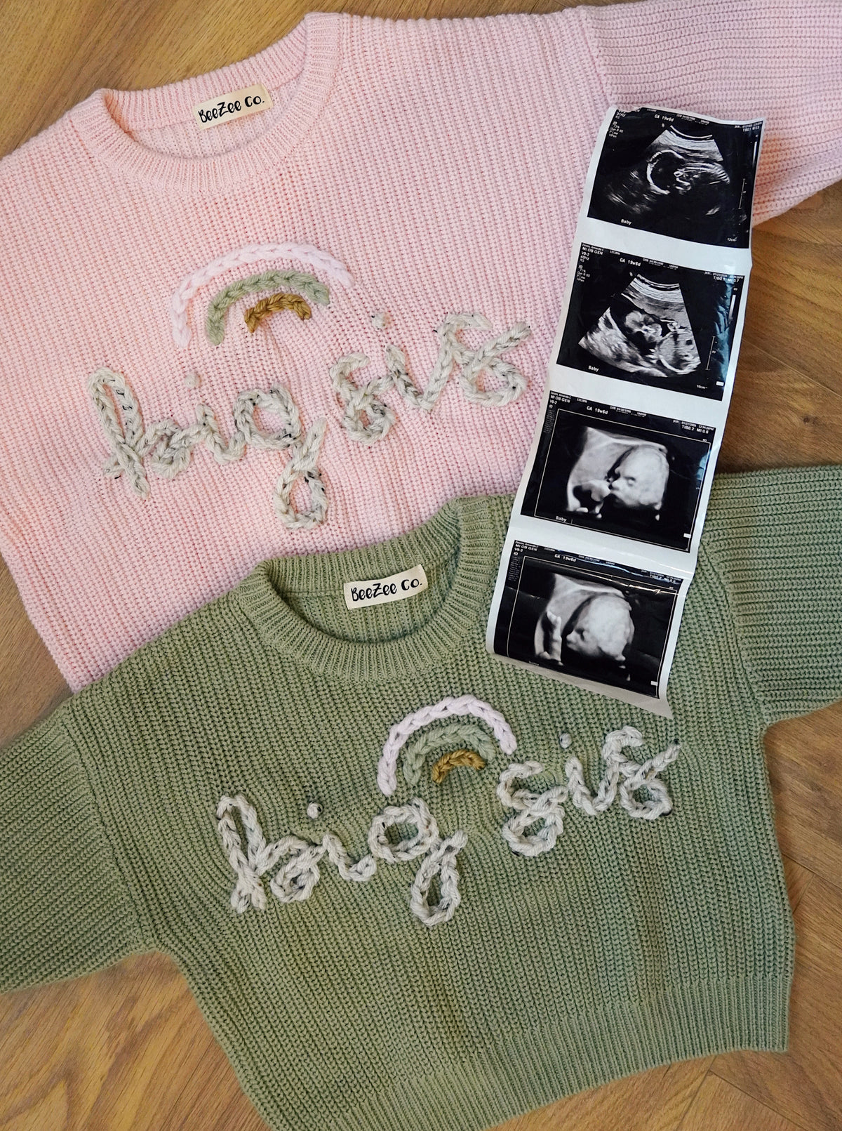Hand-Embroidered Personalized Rainbow Sweater