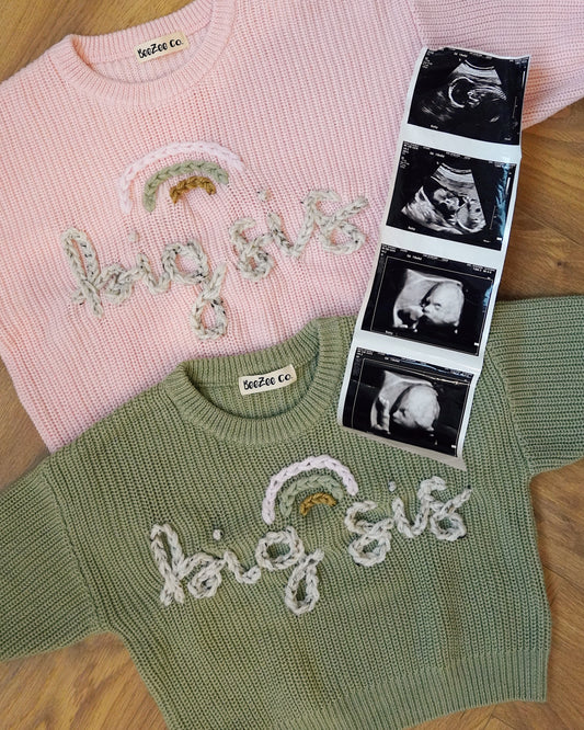 Hand-Embroidered Personalized Rainbow Sweater - March of Dimes