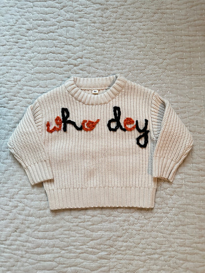 Embroidered Custom Sports Team Sweater