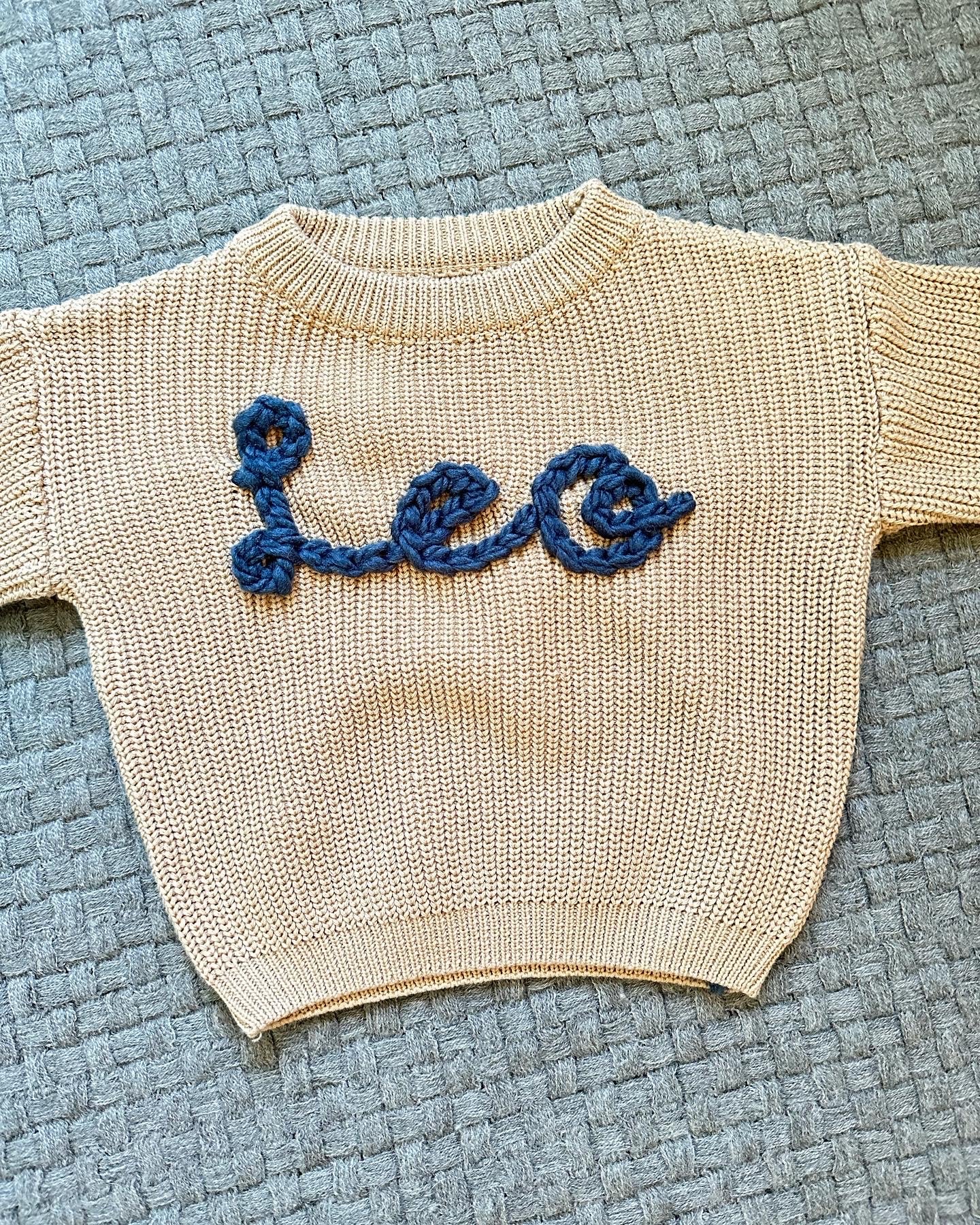 Custom best sale name sweater