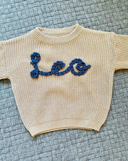 Embroidered Custom Name Sweater (NAME ONLY)