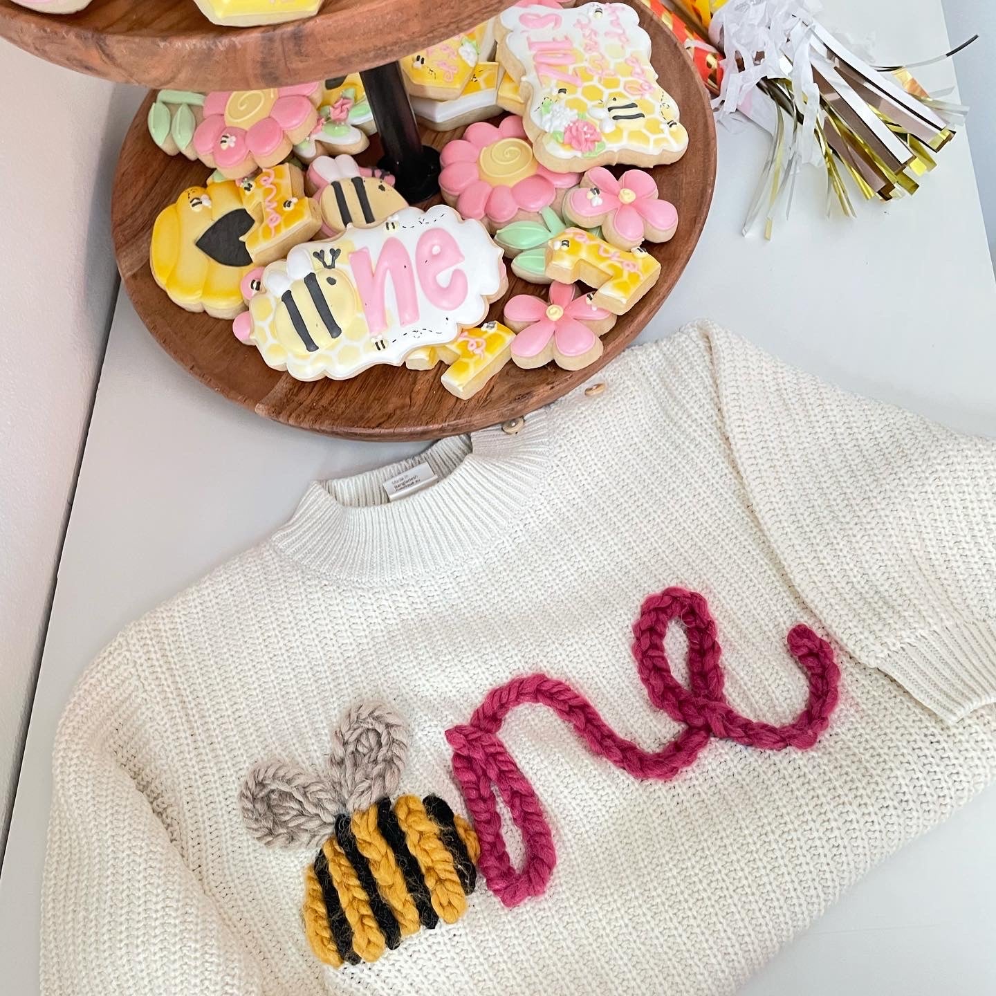 Embroidered Custom Birthday Sweater (ONE, TWO, THREE)