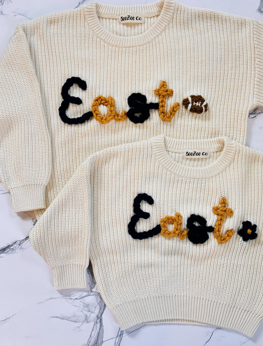 Embroidered Custom Sports Team Sweater