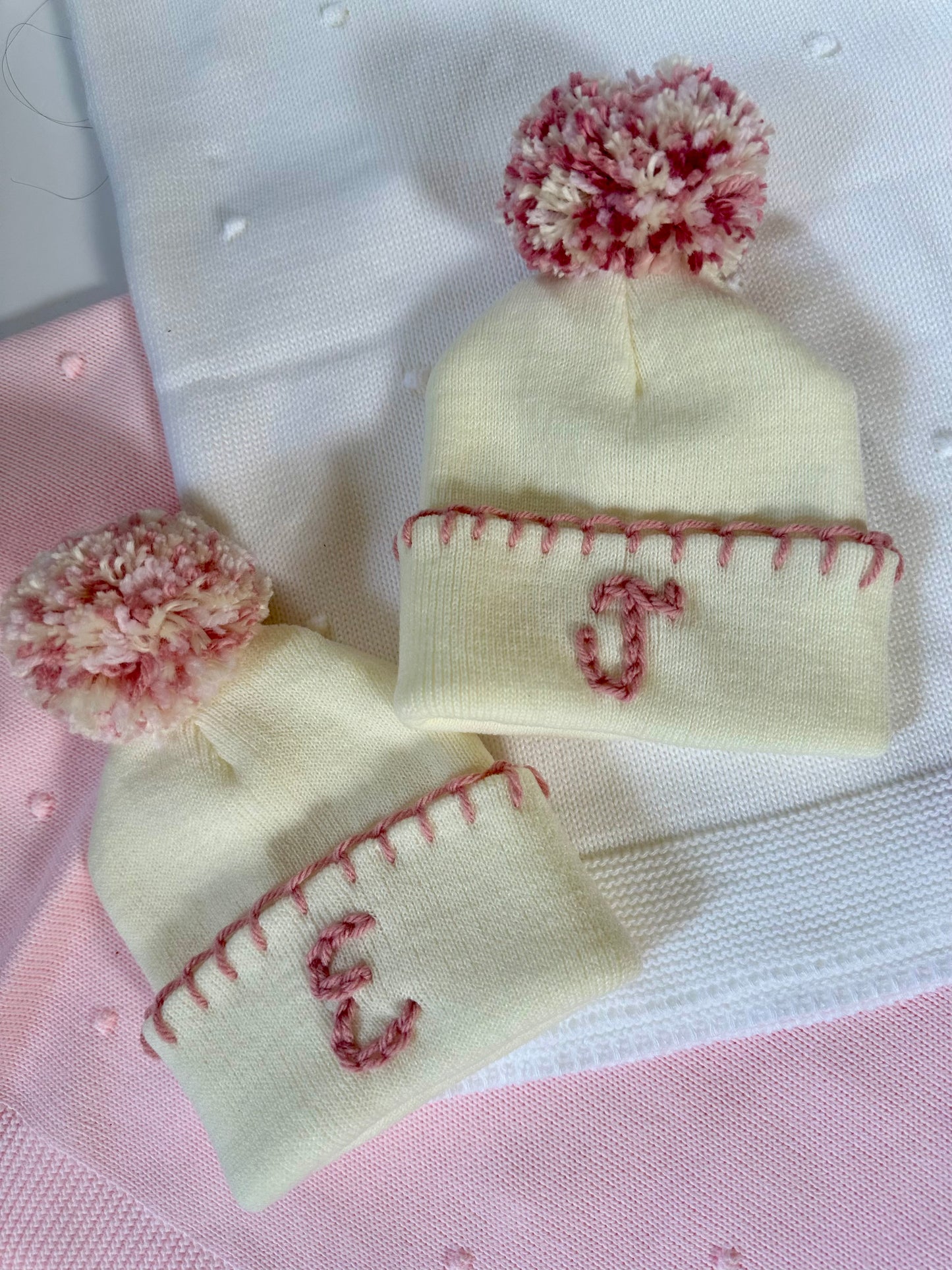 Custom Embroidered Blanket, Sweater and Hat for Baby and Kids