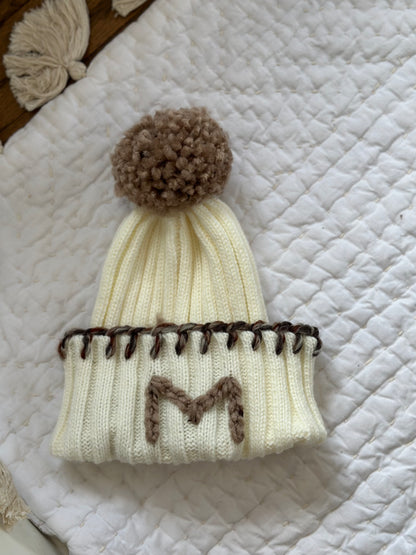 Custom Hand Embroidered Beanie – BeeZee Custom Hand Embroidered Beanie – BeeZee
