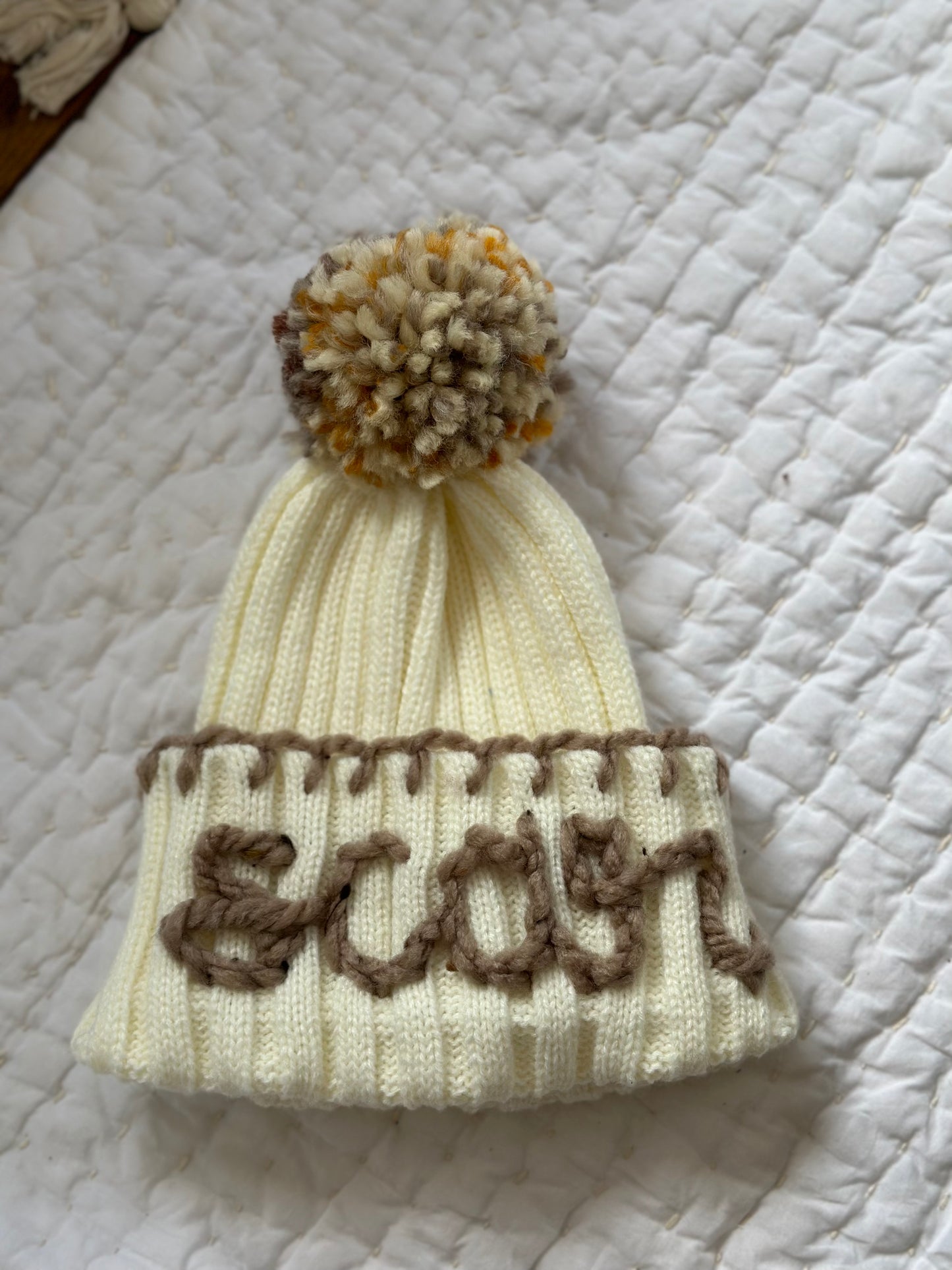 Custom Hand Embroidered Beanie