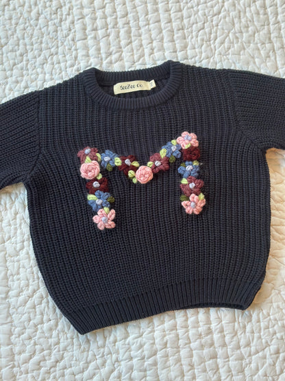 Embroidered Custom LETTER Sweater