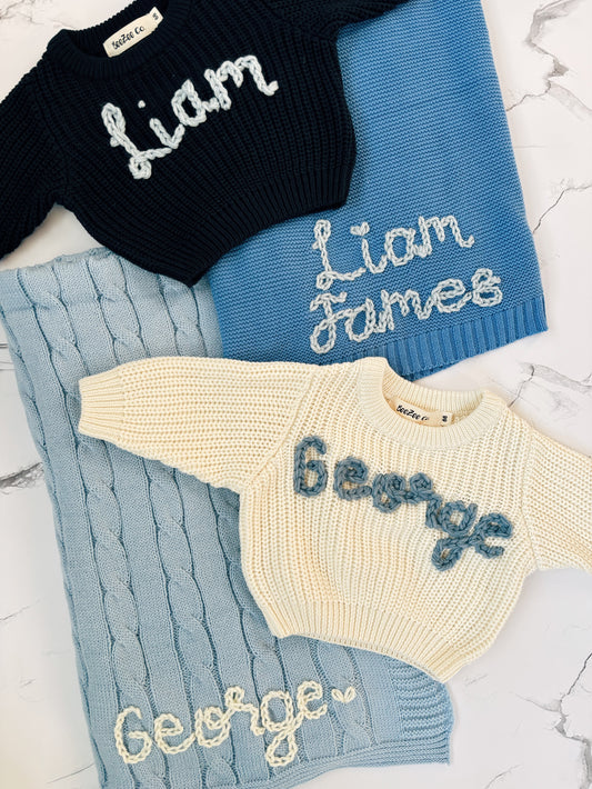Embroidered Custom Baby Blanket