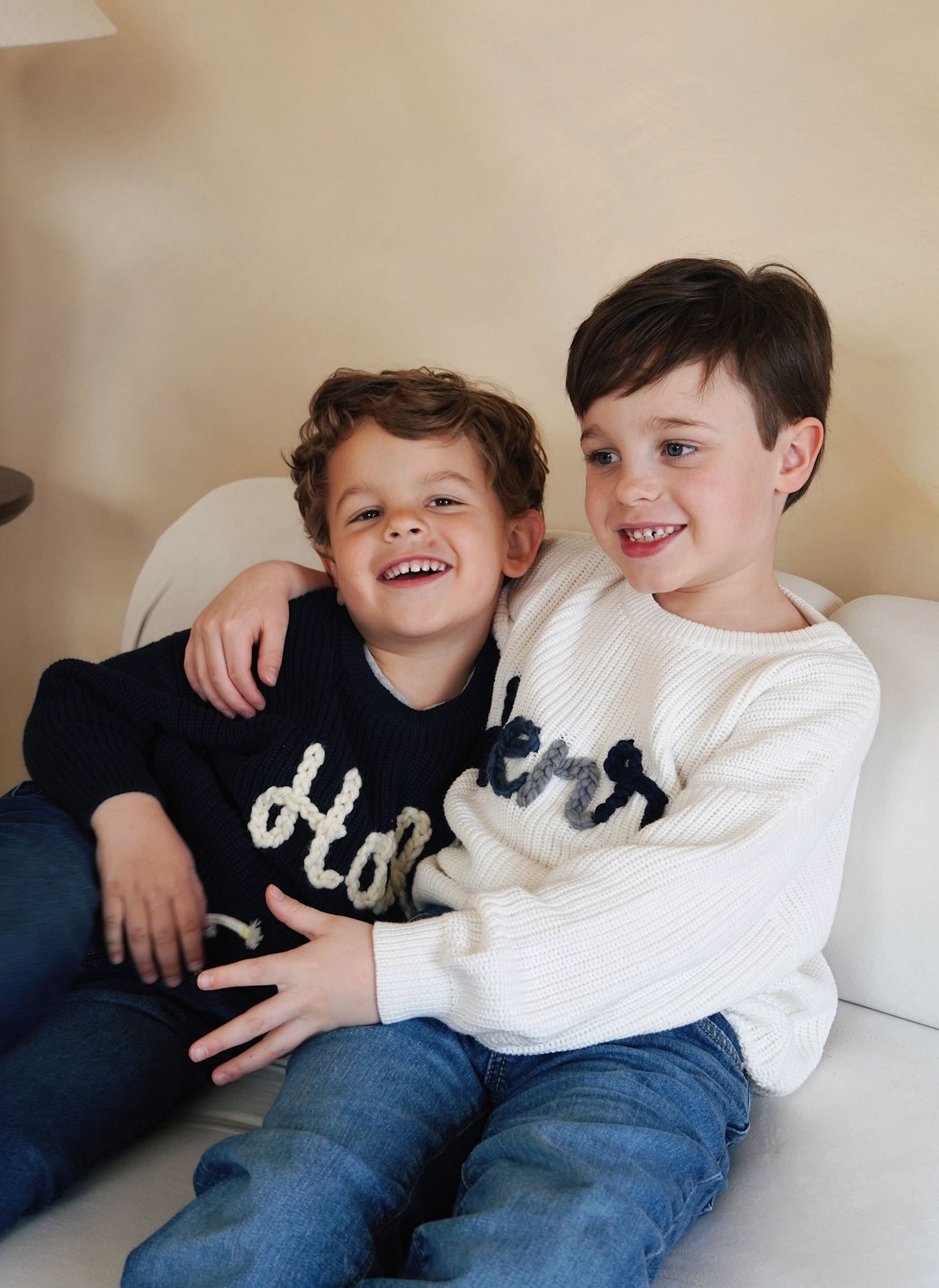 Personalized Hand Embroidered Name Sweater for Babies & Toddlers