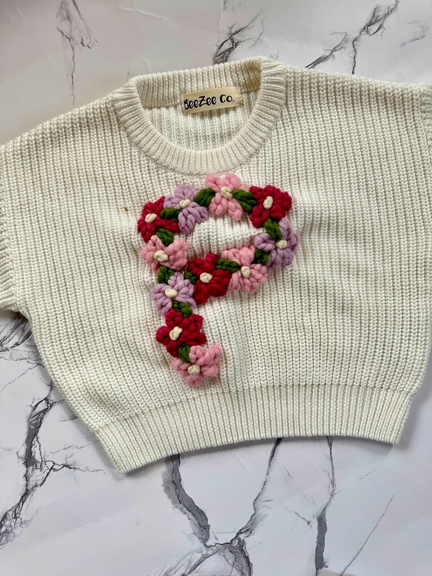 Personalized Initial Sweater for Babies & Toddlers