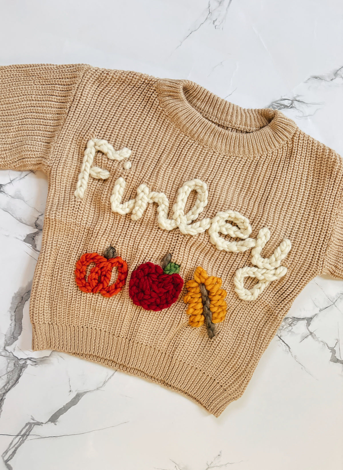 Custom hand-embroidered sweater, a one-of-a-kind kids gift