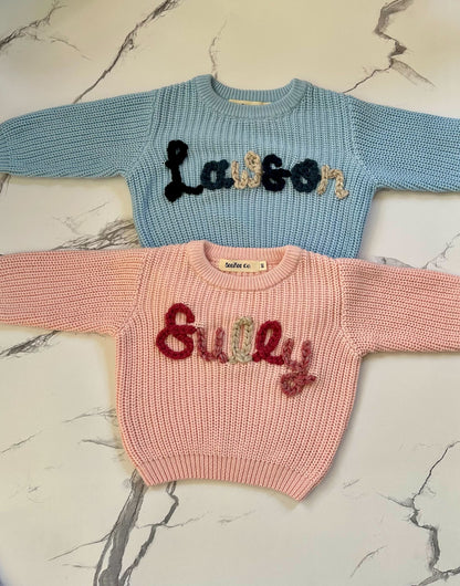 Embroidered Custom Name Sweater (NAME ONLY)